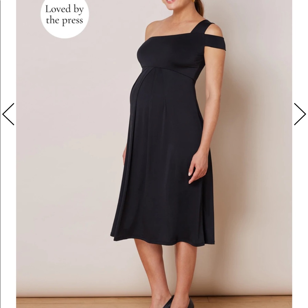 Isabella Oliver one shoulder maternity dress